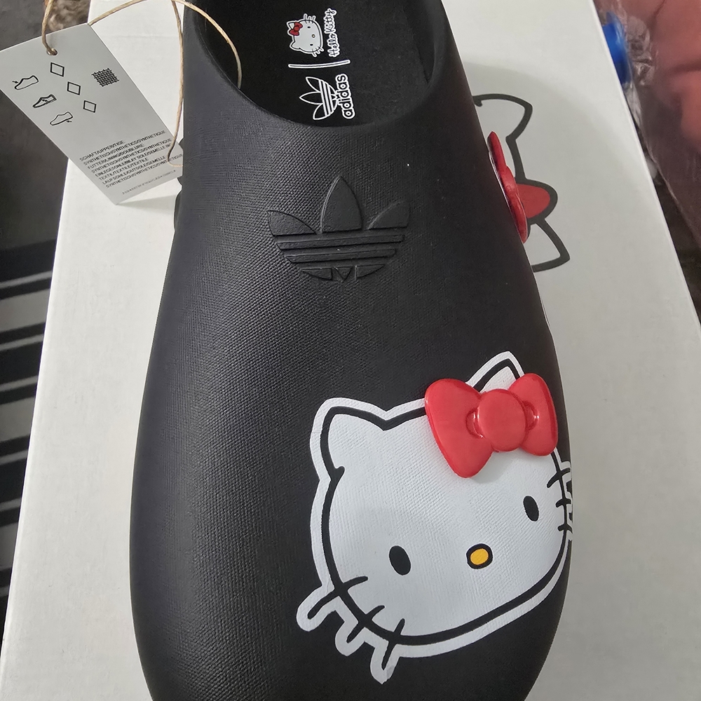 Adidas x Hello Kitty Black Clogs